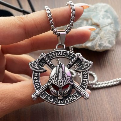 گردنبند کلاه خود شوالیه استیل