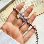 دستبند طرح پروانه جواهری