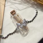 دستبند طرح پروانه جواهری