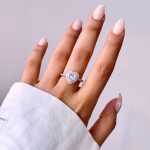 انگشتر قلب جواهری نقره