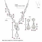 نیم ست عقیق قطره جواهری آبکاری رودیوم