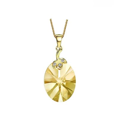 گردنبند آناناس جواهری Swarovski آبکاری طلا