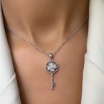 گردنبند کلید شبدر اسپینری