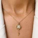 گردنبند کلید شبدر اسپینری