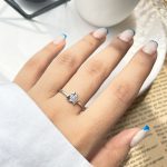 حلقه ستاره جواهری نقره