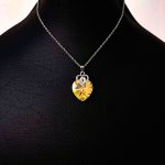 گردنبند قلب Swarovski هفت رنگ نقره