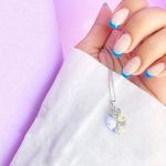 گردنبند قلب Swarovski هفت رنگ نقره