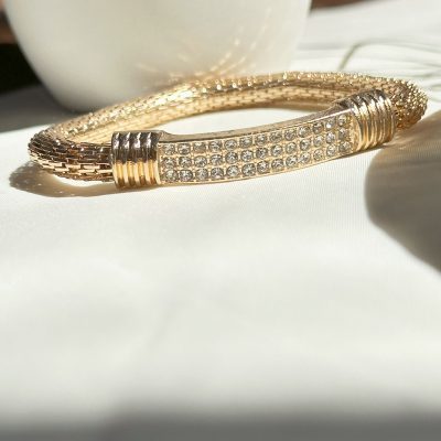 دستبند جواهری کشی طلایی