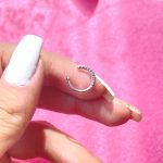 فیک پیرسینگ بینی جواهری استیل