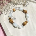 پک دستبند مهره ای چوبی