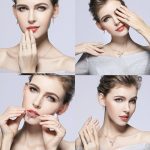 گردنبند برگ جواهری نقره