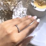 حلقه طرح X جواهری نقره