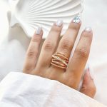 حلقه پرتوفینو آبکاری رزگلد