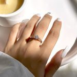 انگشتر ازدواج آبکاری پلاتین/رزگلد