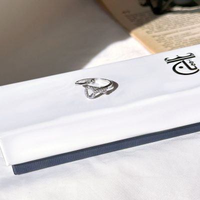 حلقه کلید جواهری آبکاری رودیوم قابل تنظیم