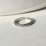 حلقه کارتیر جواهری نقره