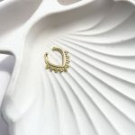 فیک پیرسینگ بینی سپتوم طلایی