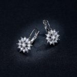 نیم ست گل جواهری آبکاری رودیوم