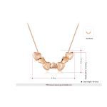 نیم ست قلب آبکاری رزگلد