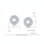 نیم ست Red Stone جواهری آبکاری رودیوم