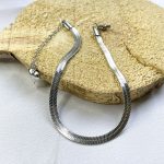 پابند ماری هرینگبون استیل طلایی/ نقره ای