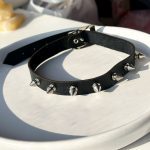 چوکر اسپایکی چرمی استیل