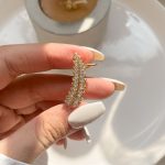 ایرکاف میخی برگ جواهری آبکاری طلایی