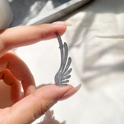 ایرکاف بال فرشته جواهری میخی آبکاری رودیوم
