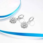 نیم ست گل جواهری آبکاری رودیوم