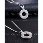 نیم ست Red Stone جواهری آبکاری رودیوم