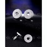 نیم ست Red Stone جواهری آبکاری رودیوم