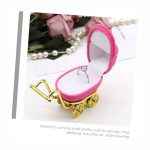 جعبه کالسکه جواهری جیر قرمز / صورتی / آبی