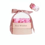 جعبه گل رز جاودان جواهری صورتی / آبی