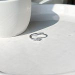 حلقه تیر عشق (cupid arrow) جواهری نقره