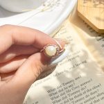 حلقه تاج مروارید رزگلد