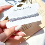 دستبند تنیسی کریستال زیرکونیا 0.4 قفل مارشال زنجیر ونیزی آبکاری رودیوم