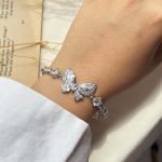 دستبند طرح پروانه جواهری