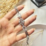دستبند جواهری طرح هندسی