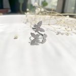 حلقه پروانه جواهری آبکاری رودیوم قابل تنظیم