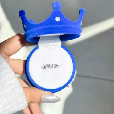 حلقه بینهایت جواهری نقره