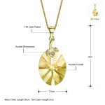 گردنبند آناناس جواهری Swarovski آبکاری طلا