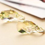 گوشواره قطره جواهری Swarovski آبکاری طلا