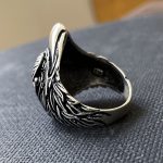 حلقه عقاب گوتیک نقره