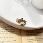 حلقه پروانه لانه زنبوری استیل طلایی