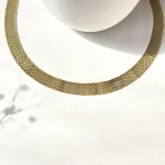 چوکر حصیری استیل طلایی