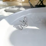 حلقه مار جواهری آبکاری رودیوم