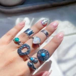 گردنبند میکی موس تنیسی جواهری آبکاری رودیوم