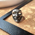 حلقه ماسک لبخند جوکر استیل