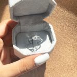 حلقه قلب عشق ابدی جواهری نقره