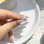 حلقه ستاره جواهری نقره
